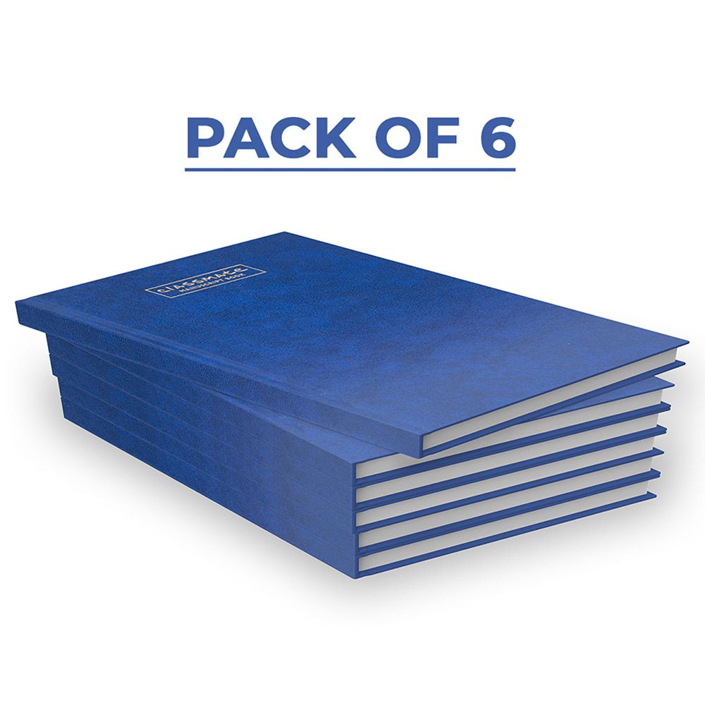 Classmate Manuscript Book Regular 288 Pages Pack of 6 - Blue