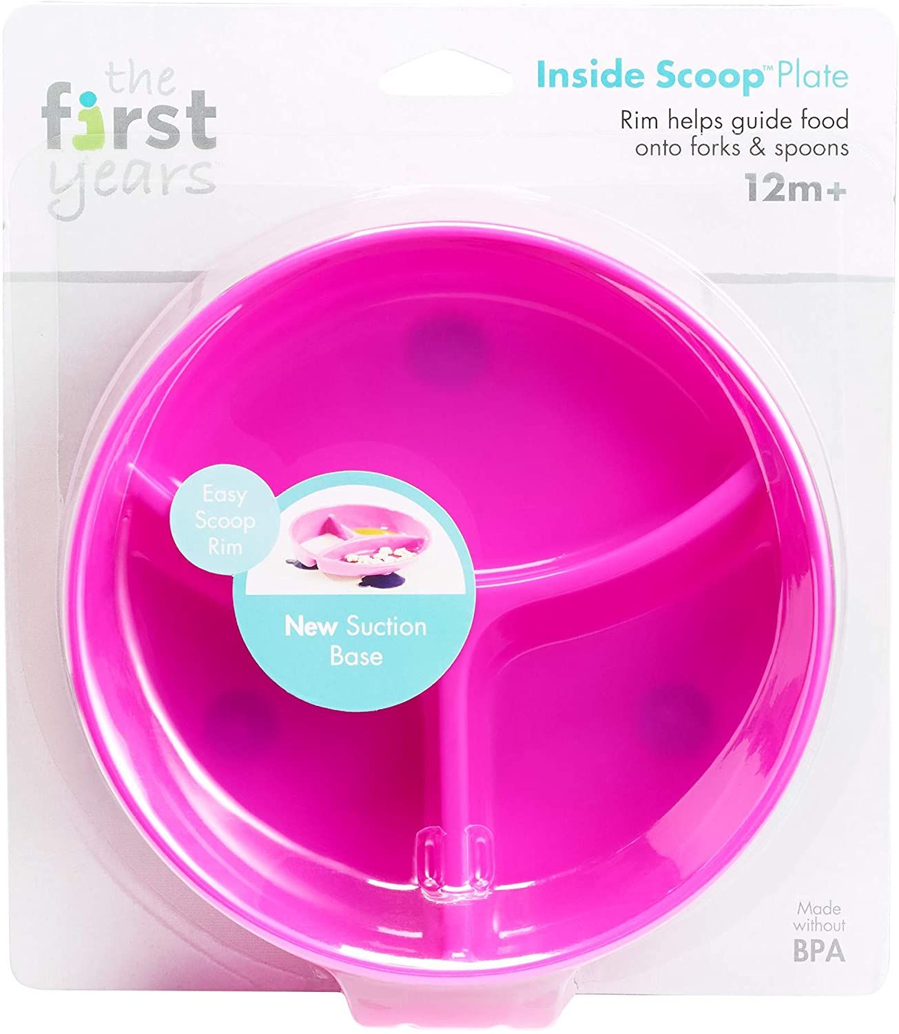 The First Years - Inside Scoop Suction Sectioned Plate - Assorted