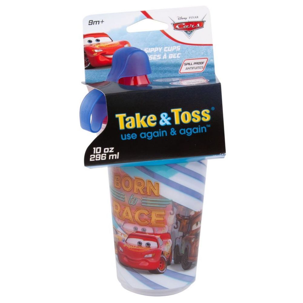 The First Years - Cars Take & Toss 10oz Sippy Cup - Pack of 3