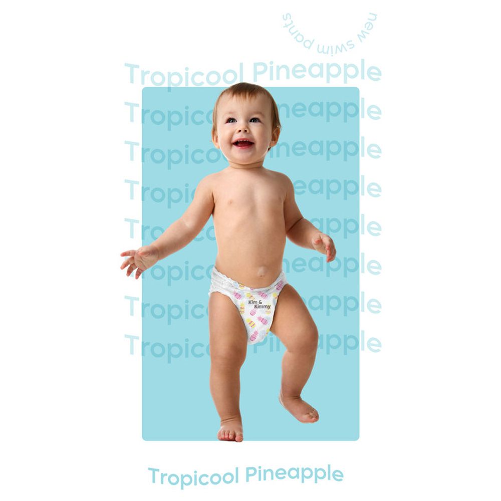 Kim & Kimmy - Swim Pants - 12+kg - X-Large - 15pcs - Tropicool Pineapple