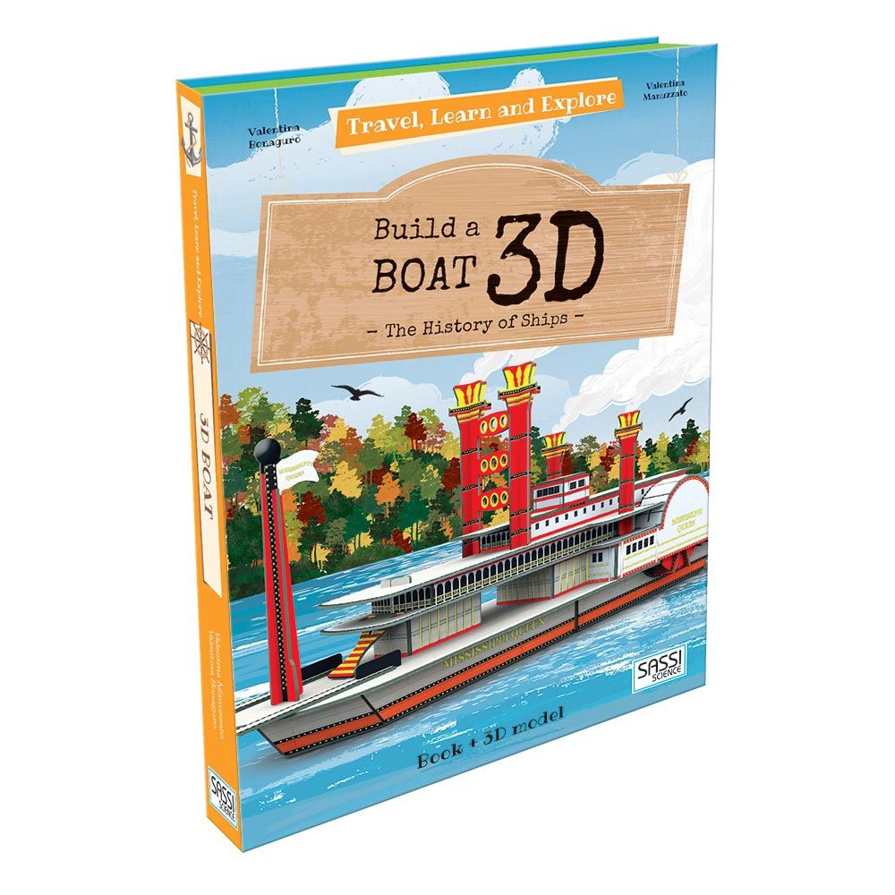 Sassi Junior - Travel Learn & Explore - Build a Boat 3D