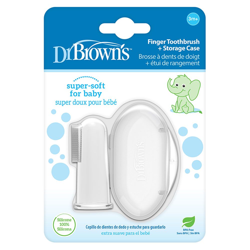 Dr. Brown's - Silicone Finger Toothbrush With Case