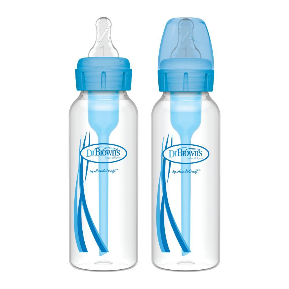 Dr. Brown's - Narrow-Neck Options+ Blue Baby Bottle 250ml - 2pcs