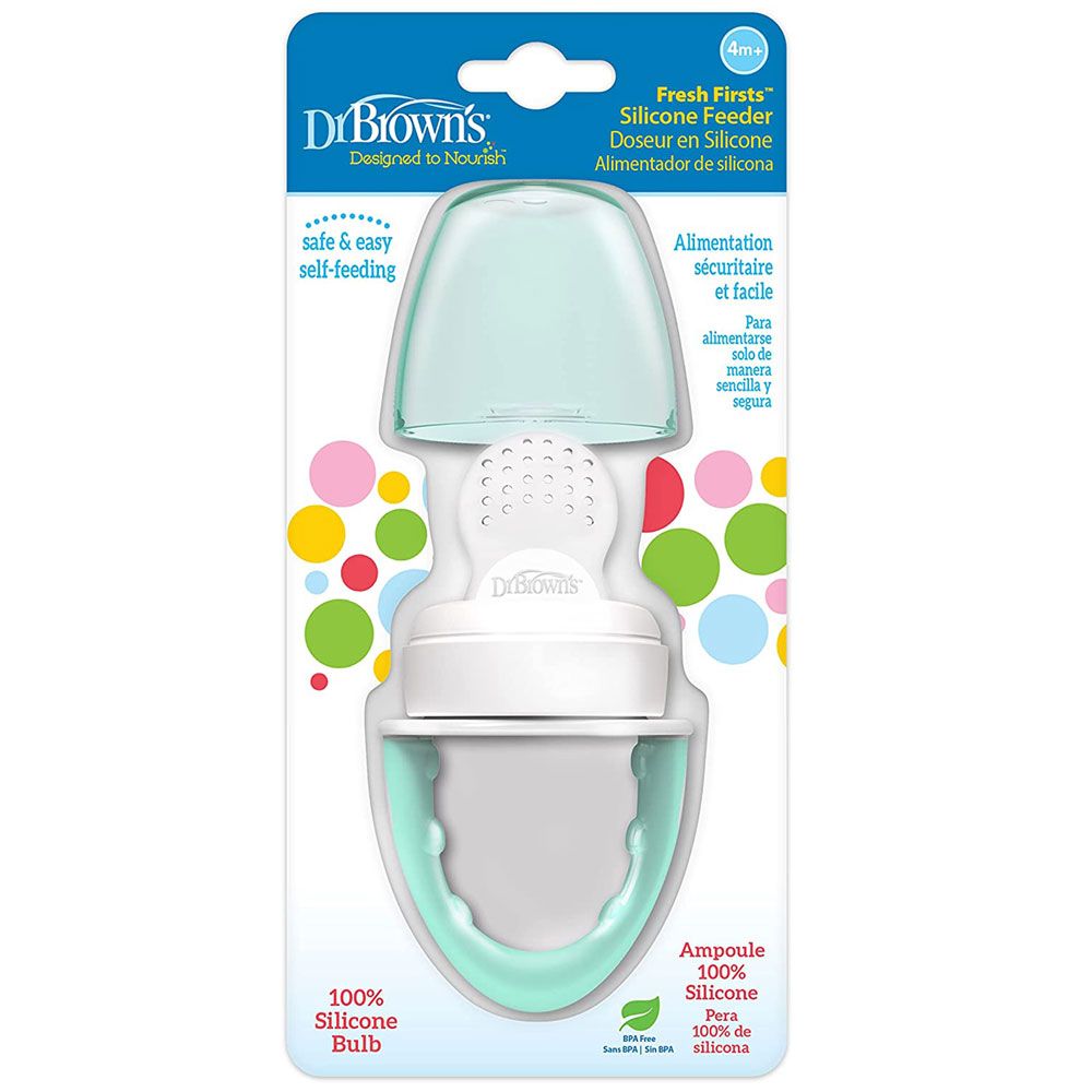 Dr. Brown's - Fresh Firsts Silicone Feeder - Mint