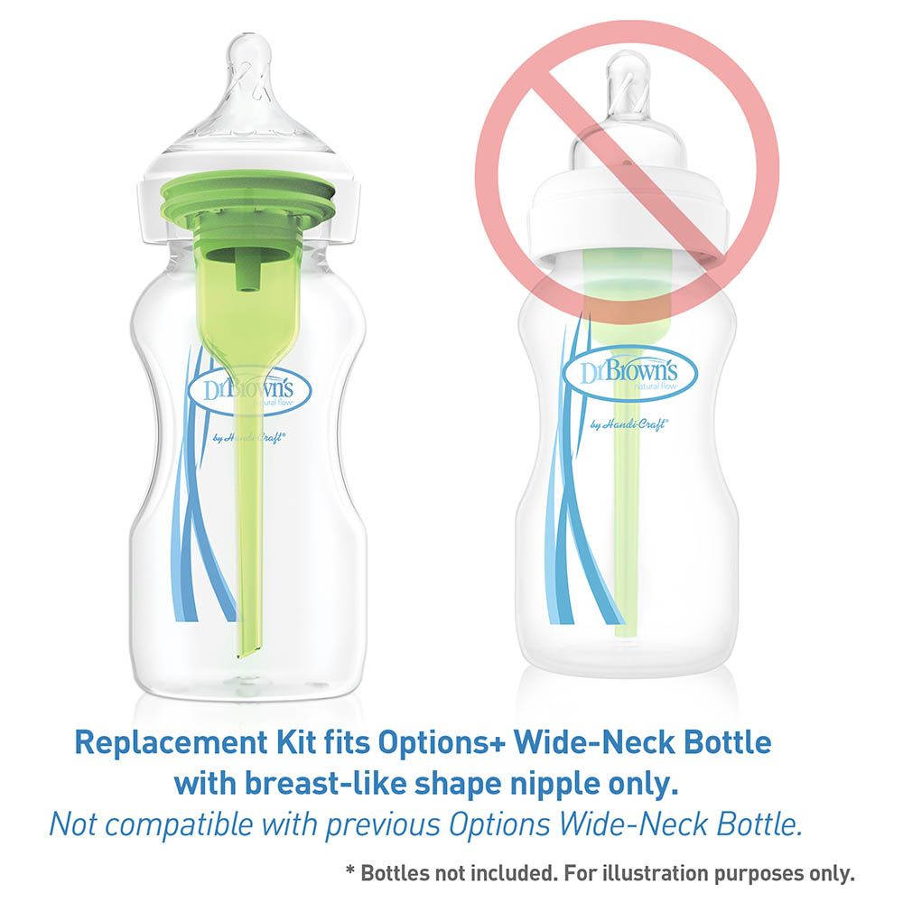 Dr. Brown's - Options+ Bottle Replacement Kit -270 ml - Green