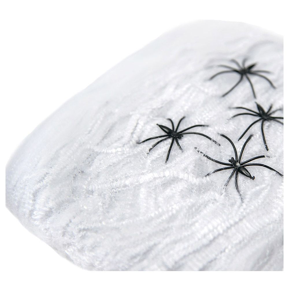 Mad Toys - White Spider Web w/ 6 Black Spiders Halloween Accessory