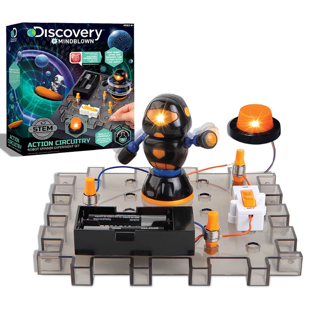 Discovery - Mindblown Toy Circuitry Experiment - Robot Spinner