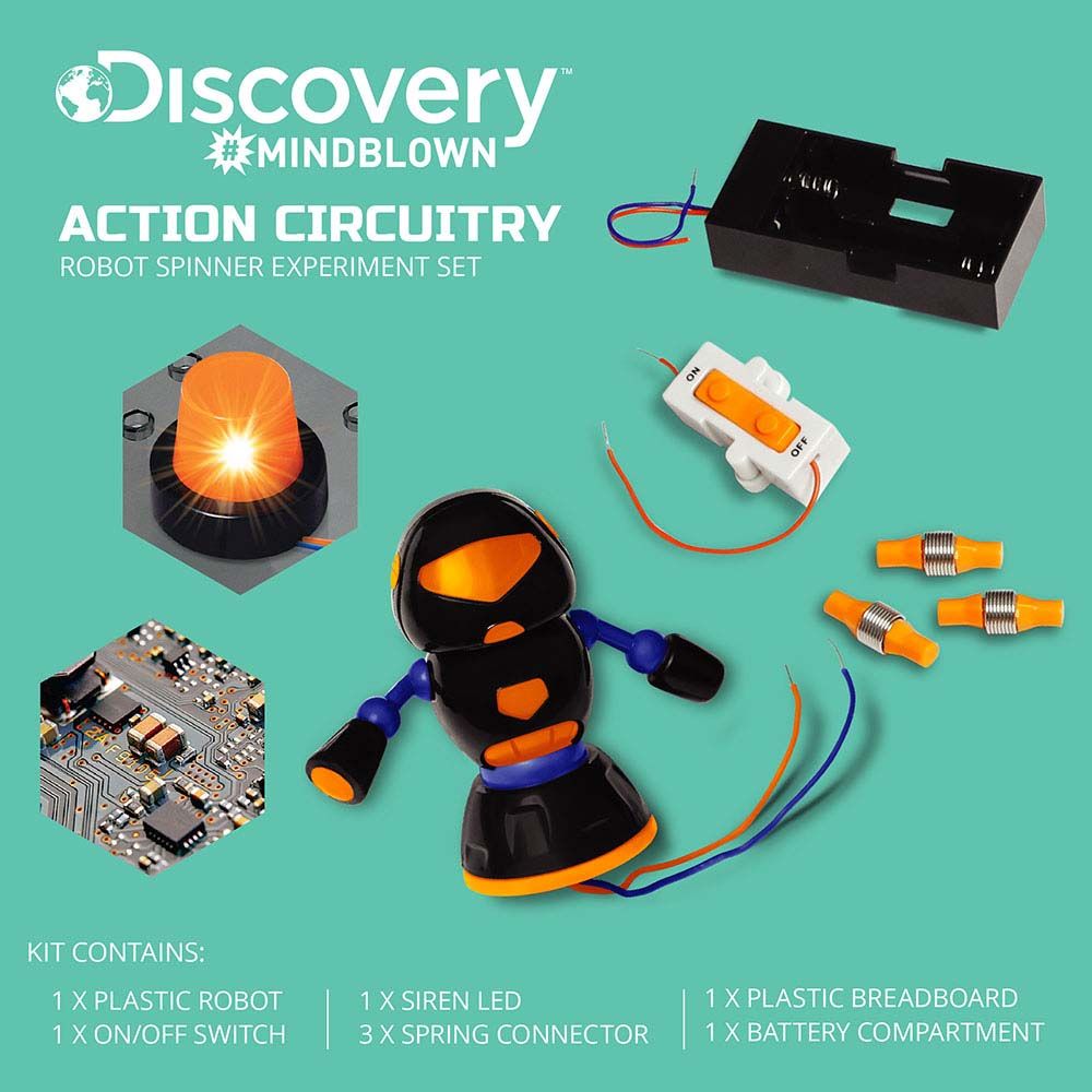 Discovery - Mindblown Toy Circuitry Experiment - Robot Spinner