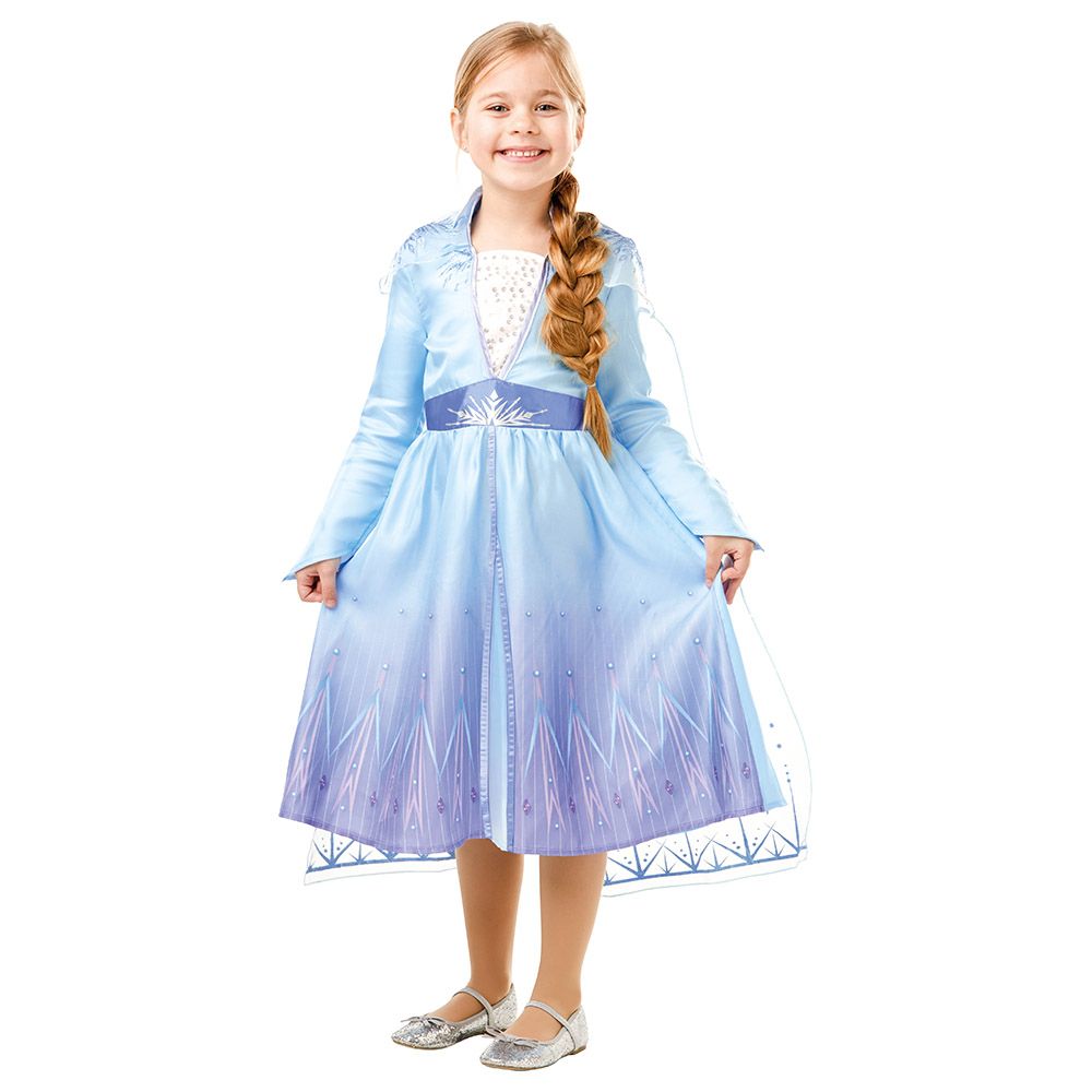 Rubie's - Frozen 2-Elsa Travel Dress Classic Sky Blue