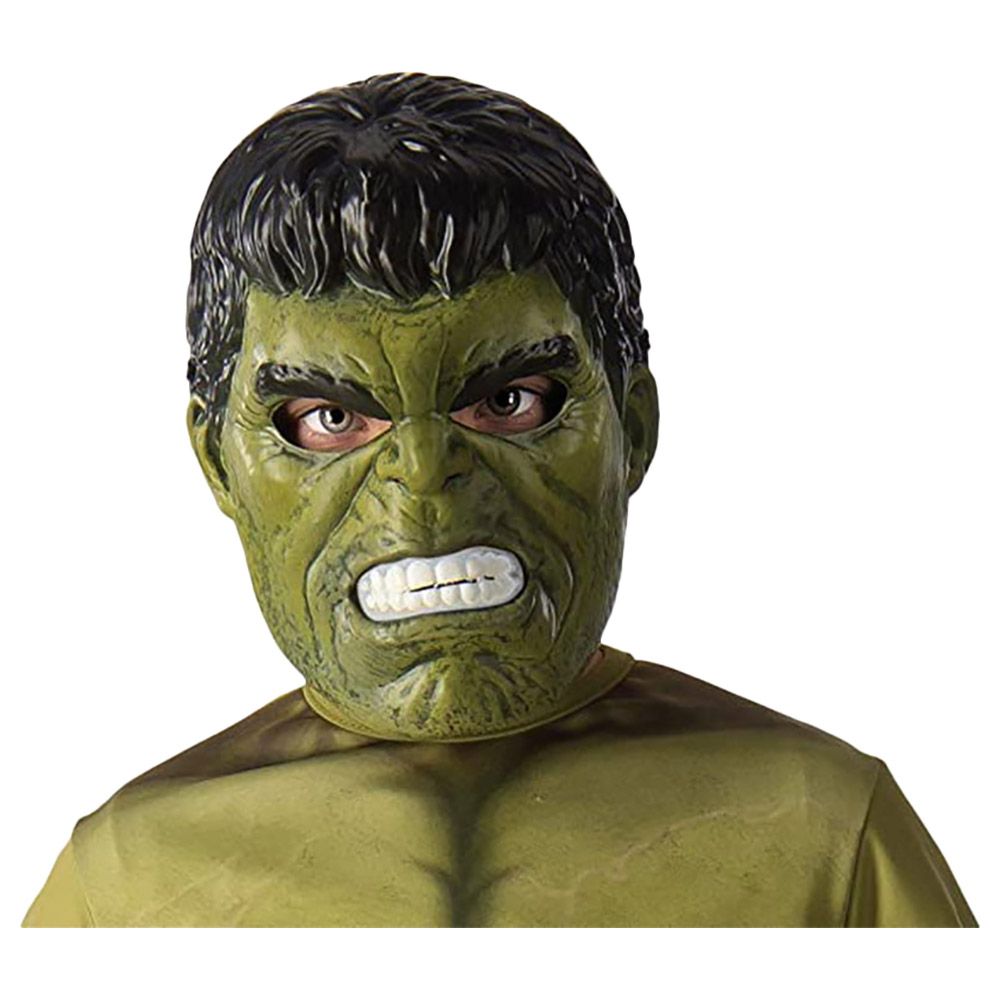 Rubies - Official Marvel Avengers Hulk Deluxe Child's Mask Green