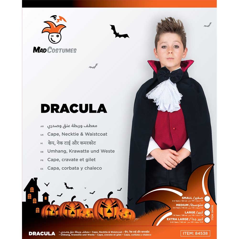 Mad Costumes - Dracula Kids Halloween Costume - Black