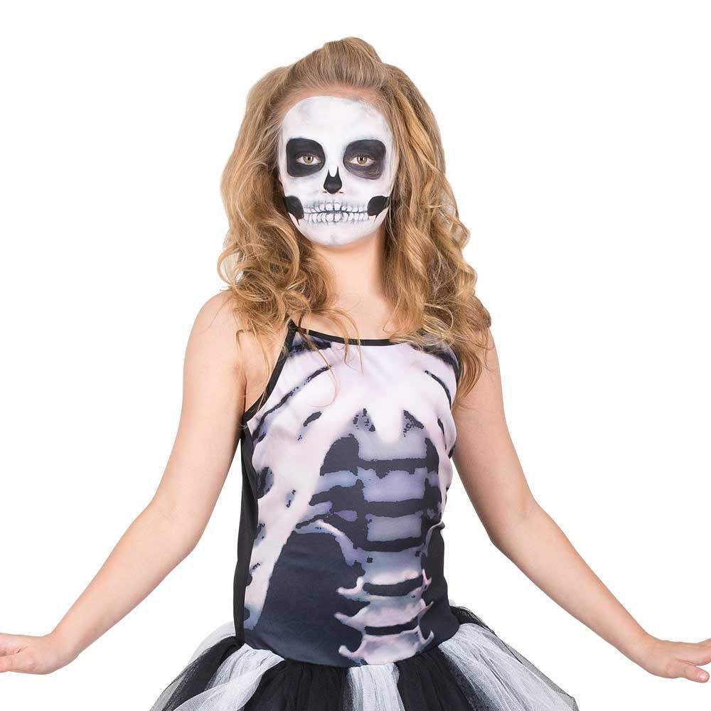 Mad Costumes - Skeleton Dress Kids Halloween Costume - Black_S