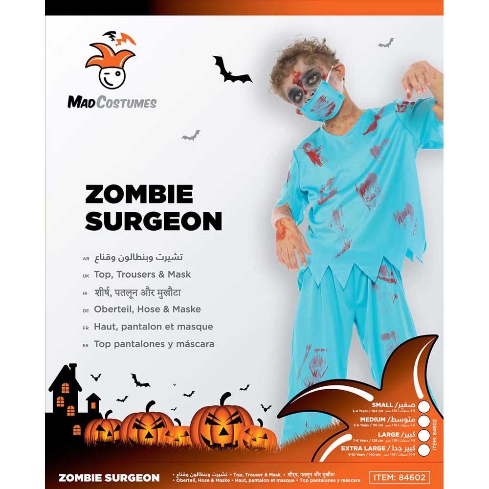 Mad Costumes - Zombie Surgeon Kids Halloween Costume - Blue