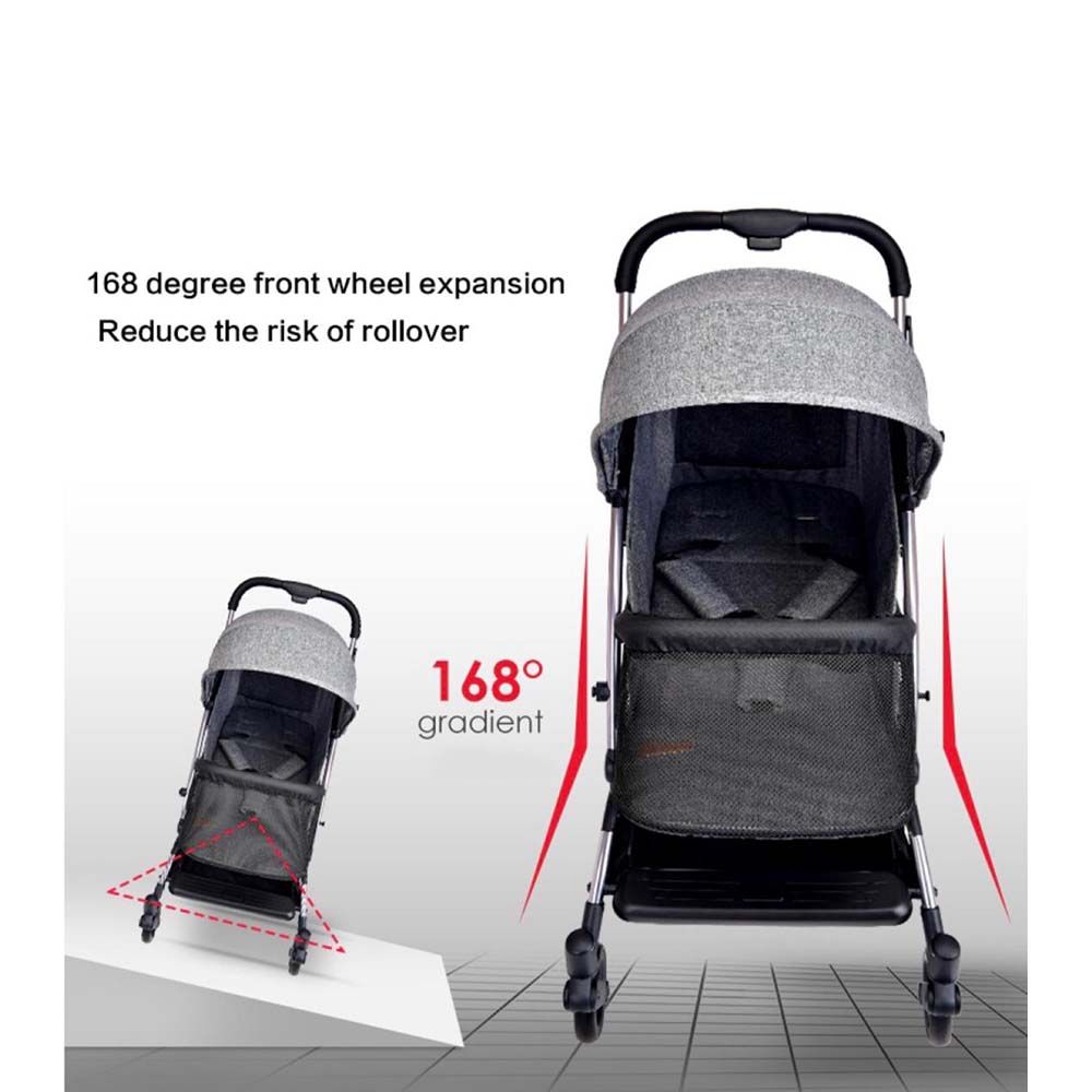 Youbi - Infant To Toddler German Travel Light Stroller Grey