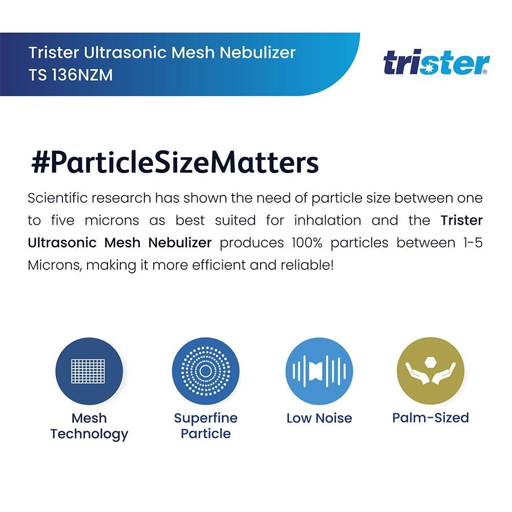 TRISTER ULTRASONIC MESH NEBULIZER : TS-136NZM