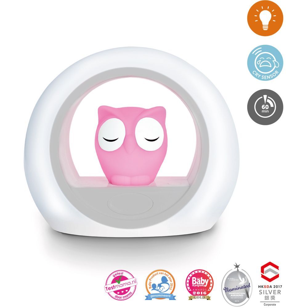 ZAZU - Lou the Owl Nightlight - Pink