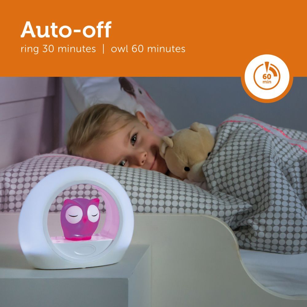 ZAZU - Lou the Owl Nightlight - Pink