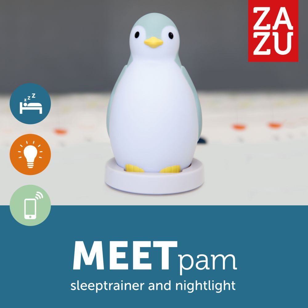 ZAZU - Pam the Penguin Sleeptrainer - Blue