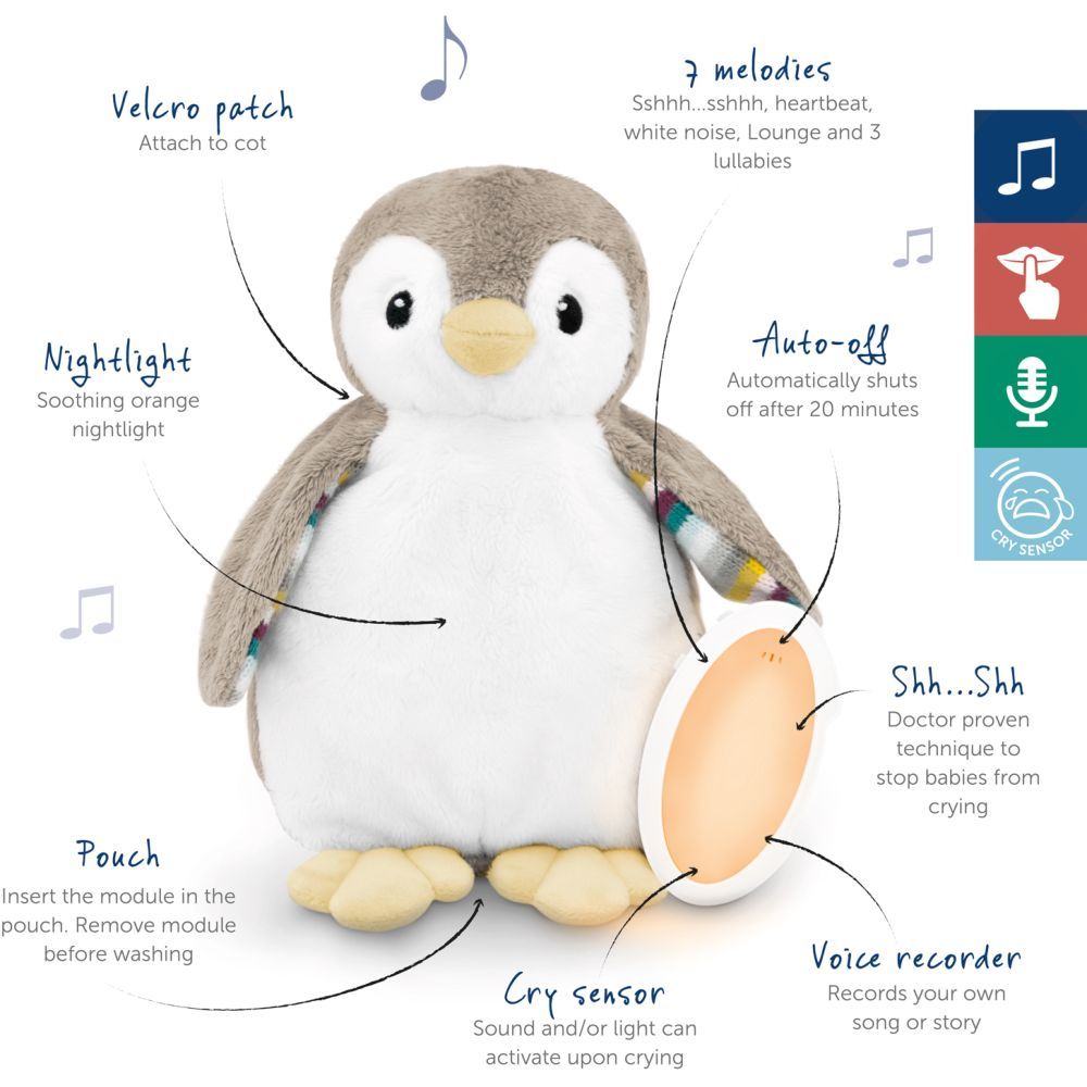 ZAZU - Phoebe The Penguin Baby Sleep Shusher