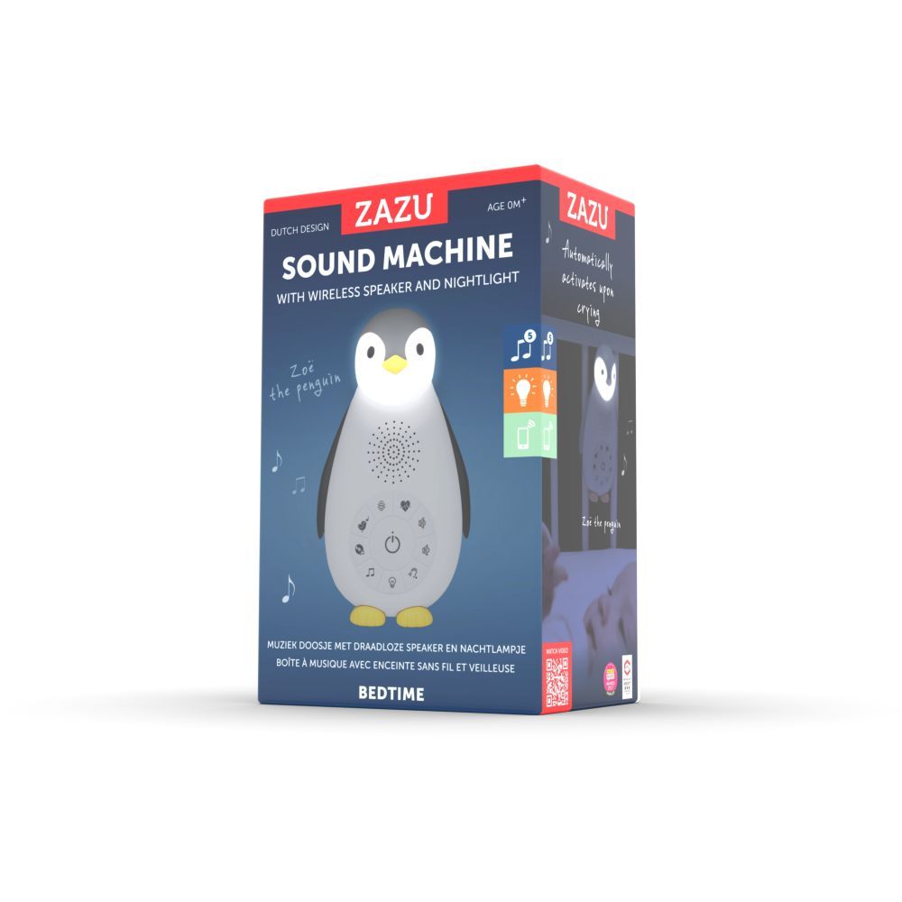 ZAZU - Zoe the Penguin Nightlight - Grey