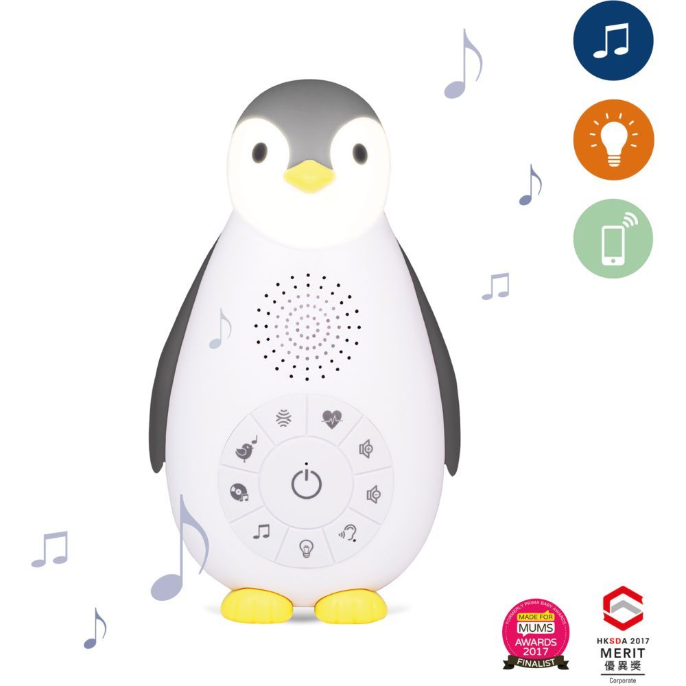 ZAZU - Zoe the Penguin Nightlight - Grey