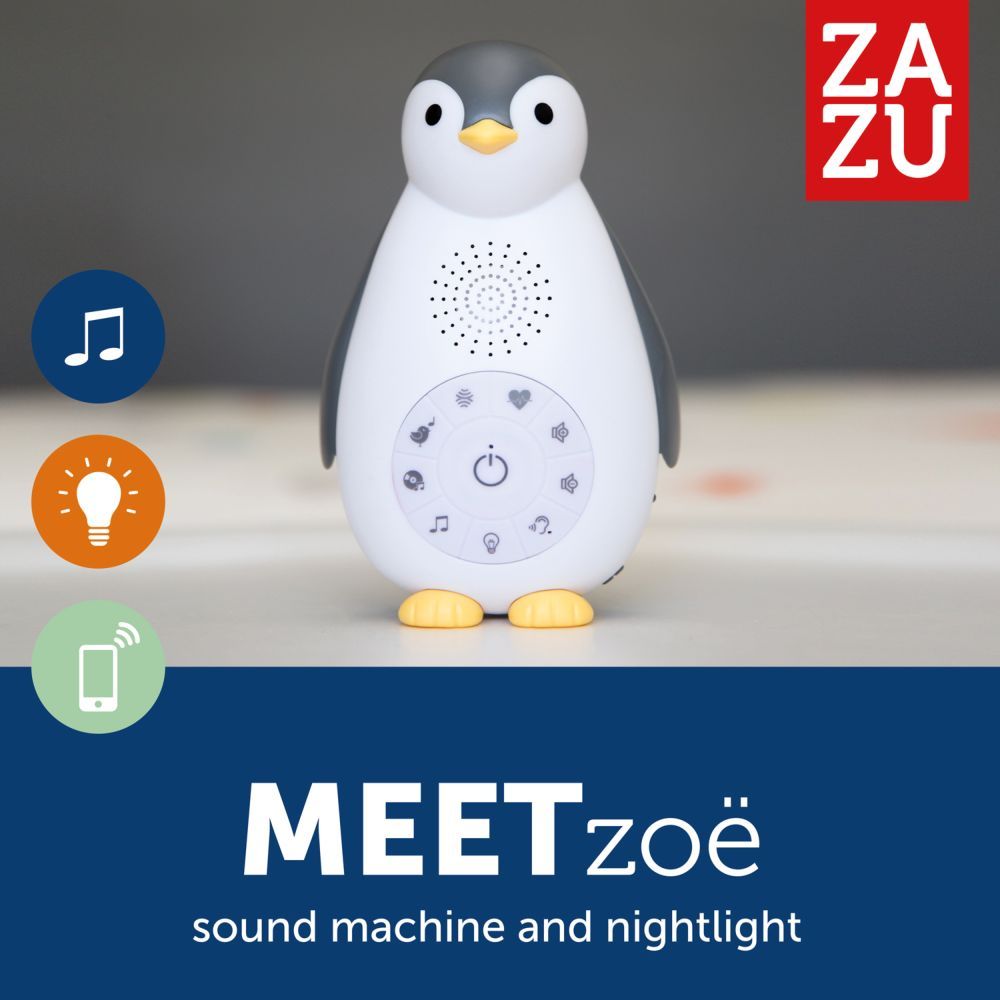 ZAZU - Zoe the Penguin Nightlight - Grey