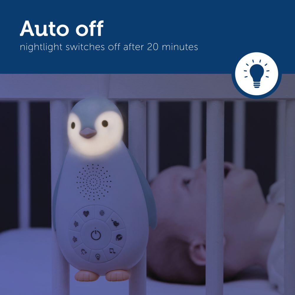 ZAZU - Zoe the Penguin Nightlight - Grey